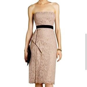 **NWT*** BCBG MAXAZRIA ALEXANDRA STRAPLESS SIDE-DRAPE DRESS